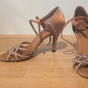 Gfranco Rhinestone Latin Dance Heels - "Mystique", W 7.5